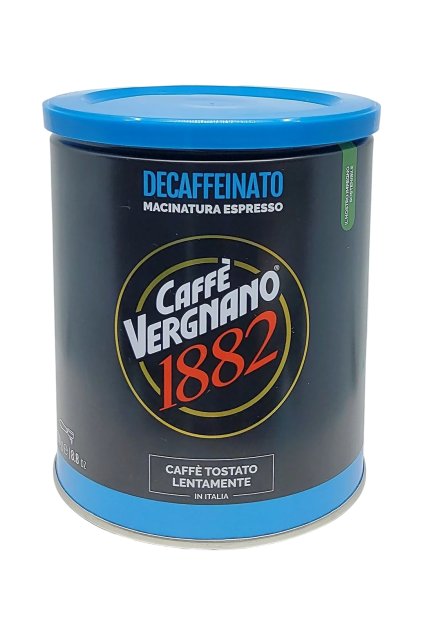 Vergnano Decaffeinato mletá káva 250 g