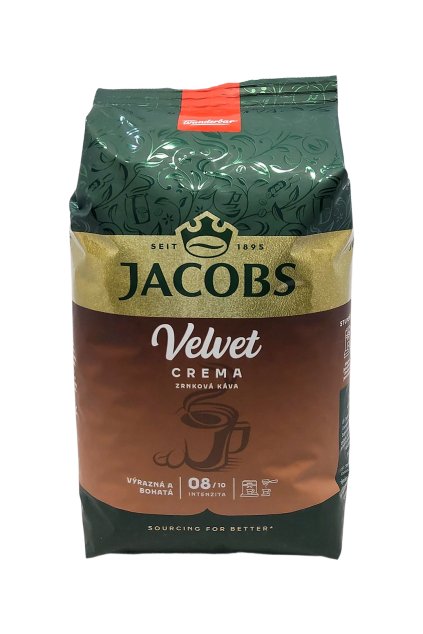 Jacobs Crema Velvet zrnková káva 1 kg