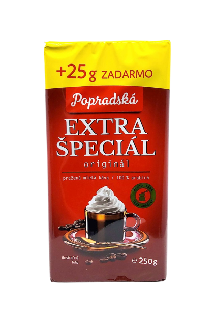Popradská káva Extra Špeciál mletá 275 g