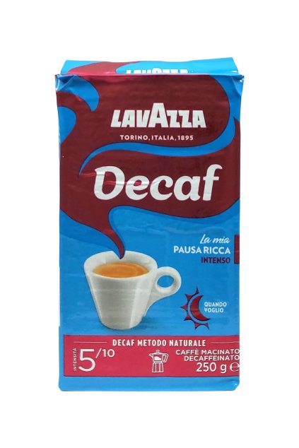 Lavazza Dek Intenso mletá káva bez kofeinu 250 g