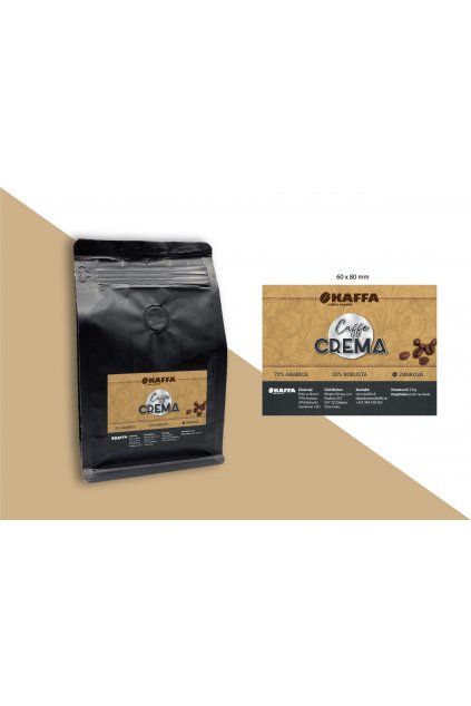 KAFFA Coffee Caffe Crema zrnková káva 250g