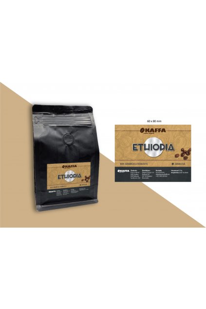 843 kaffa coffee ethiopia zrnkova kava 250g