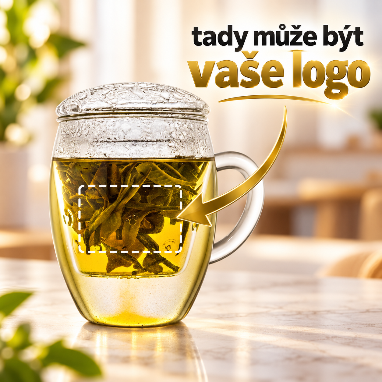 Další varianta hrnku Creano s potiskem loga