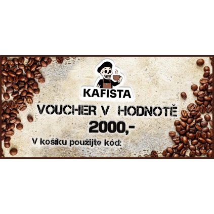 2000 Dárkový voucher na kávu
