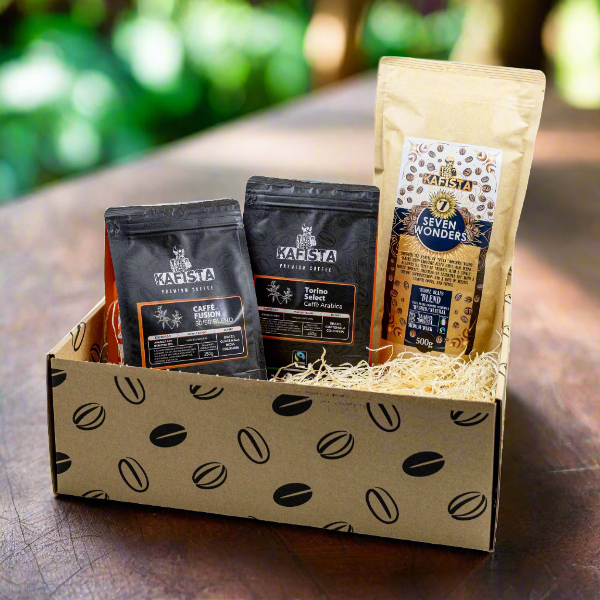 Coffee Box 4 - Dárkový balíček s kávou Kafista - zrnková káva pražená v Itálii