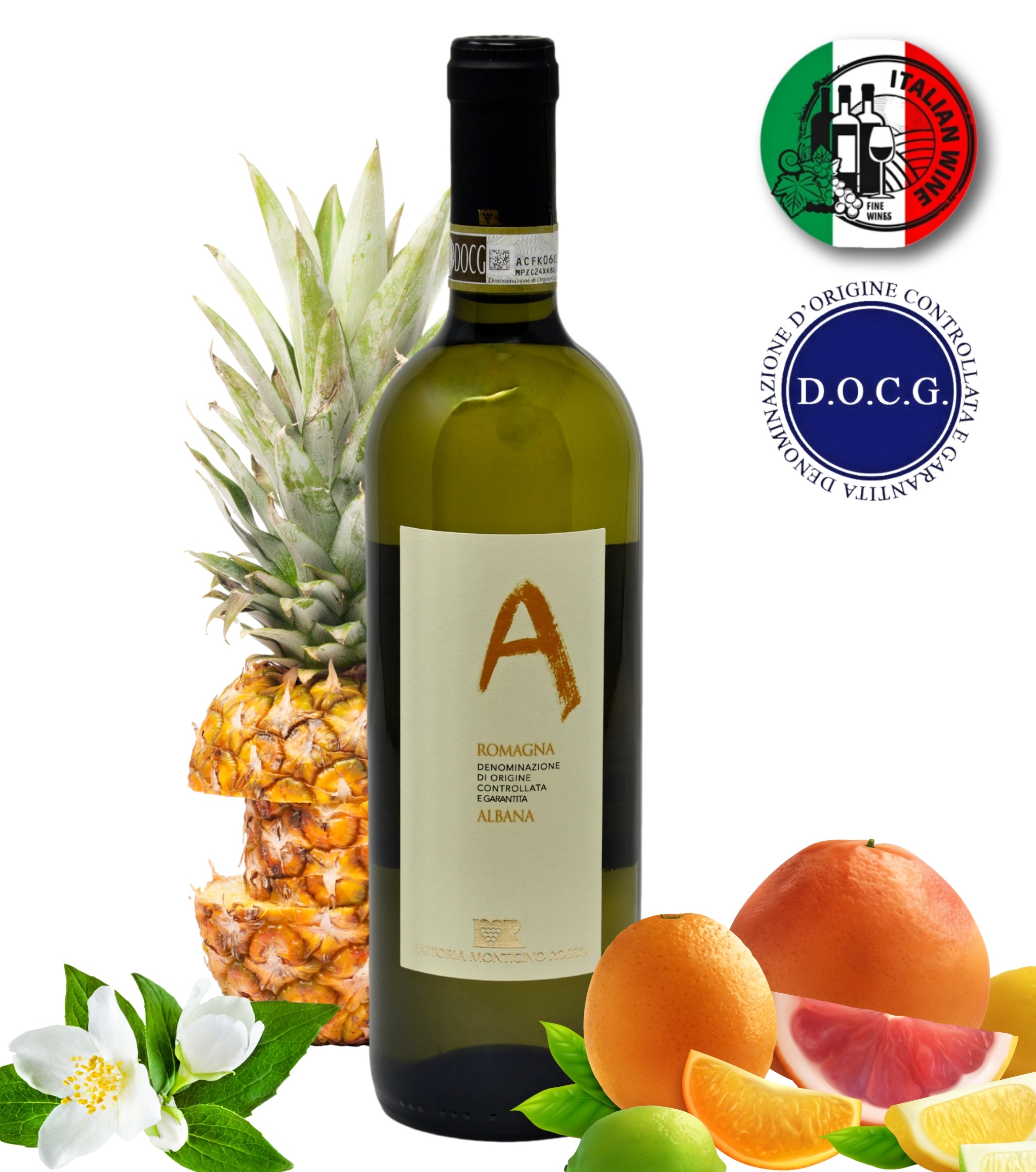 Fattoria Monticino Rosso Bíle víno - A - Romagna DOCG Albana