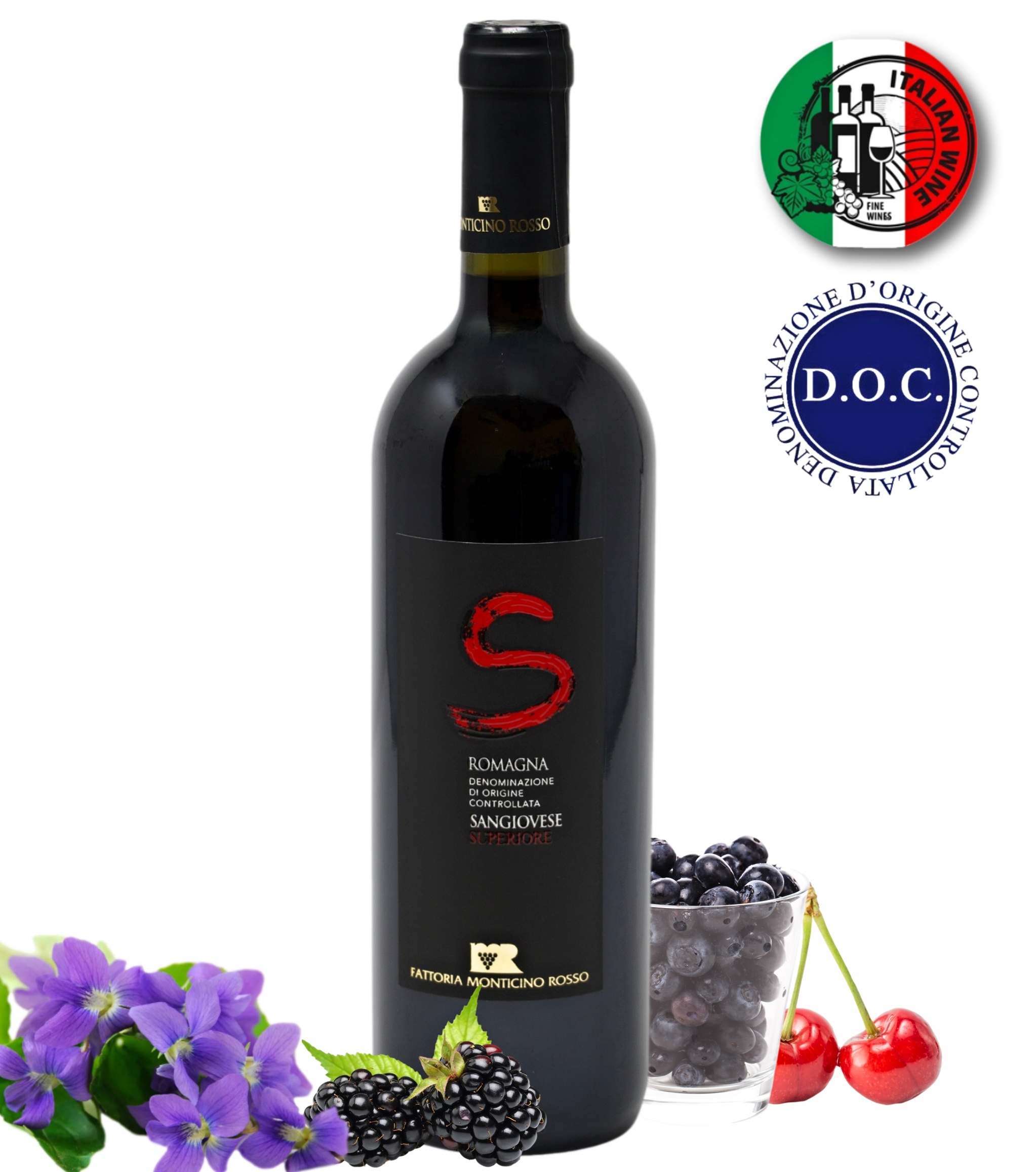 Fattoria Monticino Rosso Červené víno - S - Romagna Sangiovese Superiore DOC