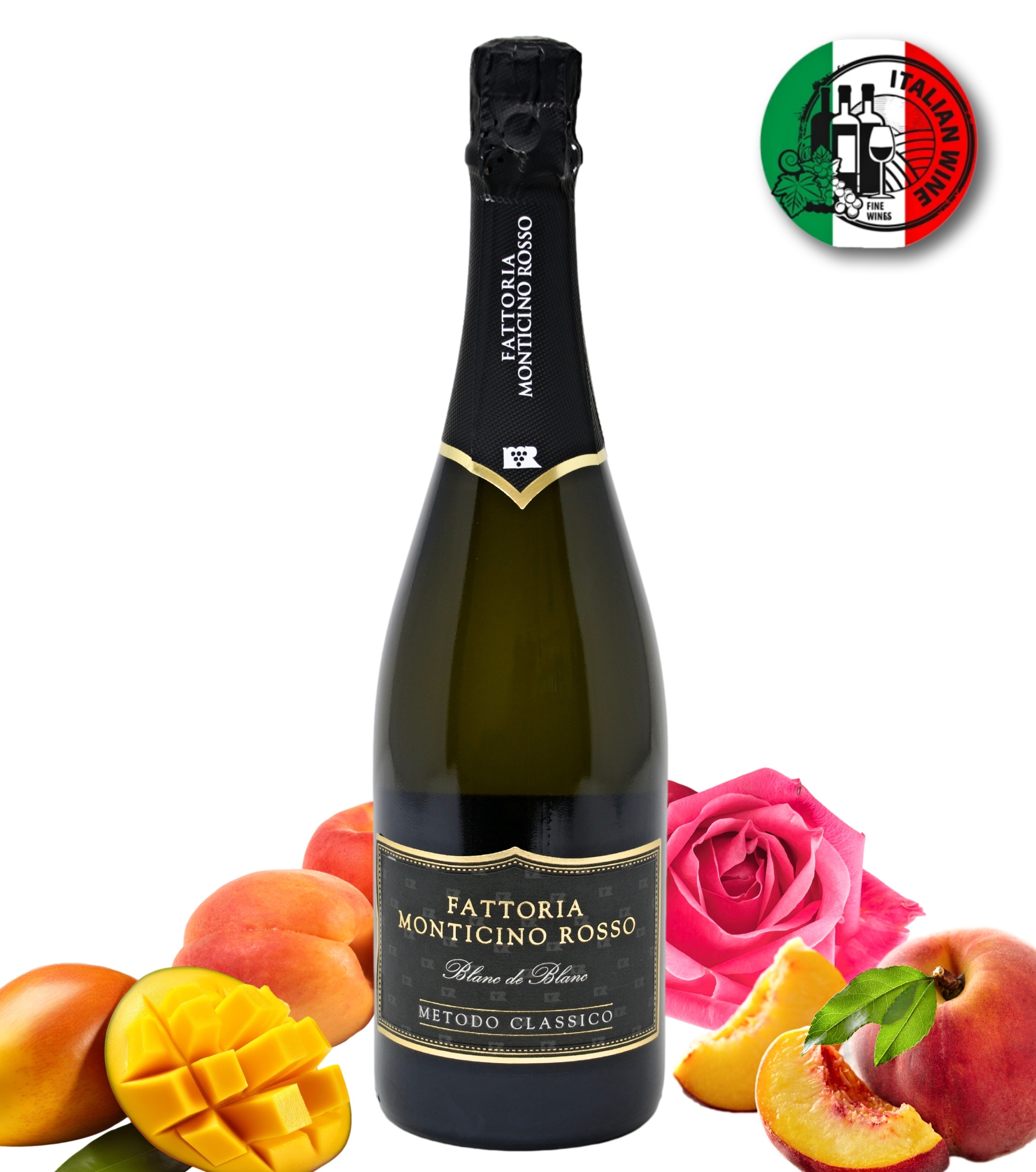 Fattoria Monticino Rosso Šumivé víno - Blanc de Blancs 36 - Albana Vino Spumante 36 Mesi Sur Lie Pas dose’