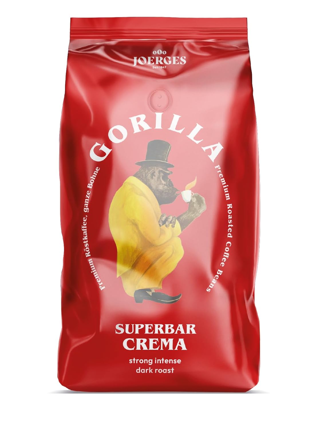 Joerges Gorilla Superbar Crema 1kg - espresso směs pro automatické a pákové kávovary