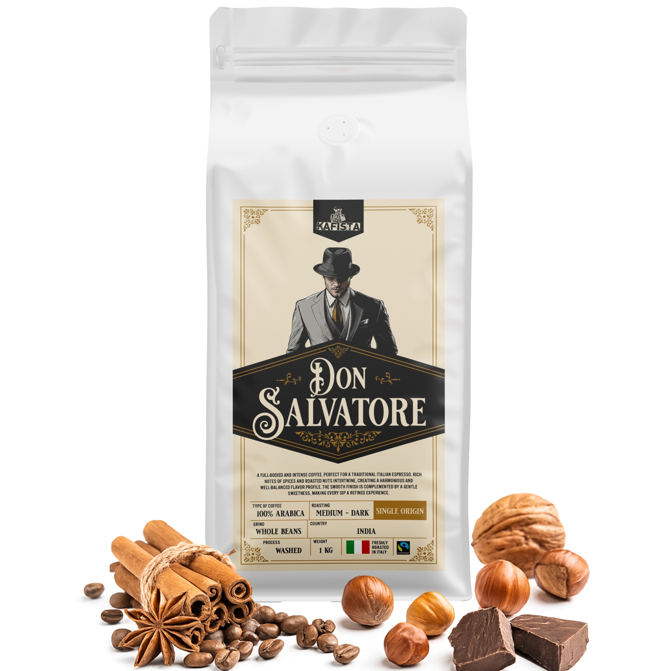 Kafista "Don Salvatore" 1 kg | 100% Arabika - Indie - praženo na espresso