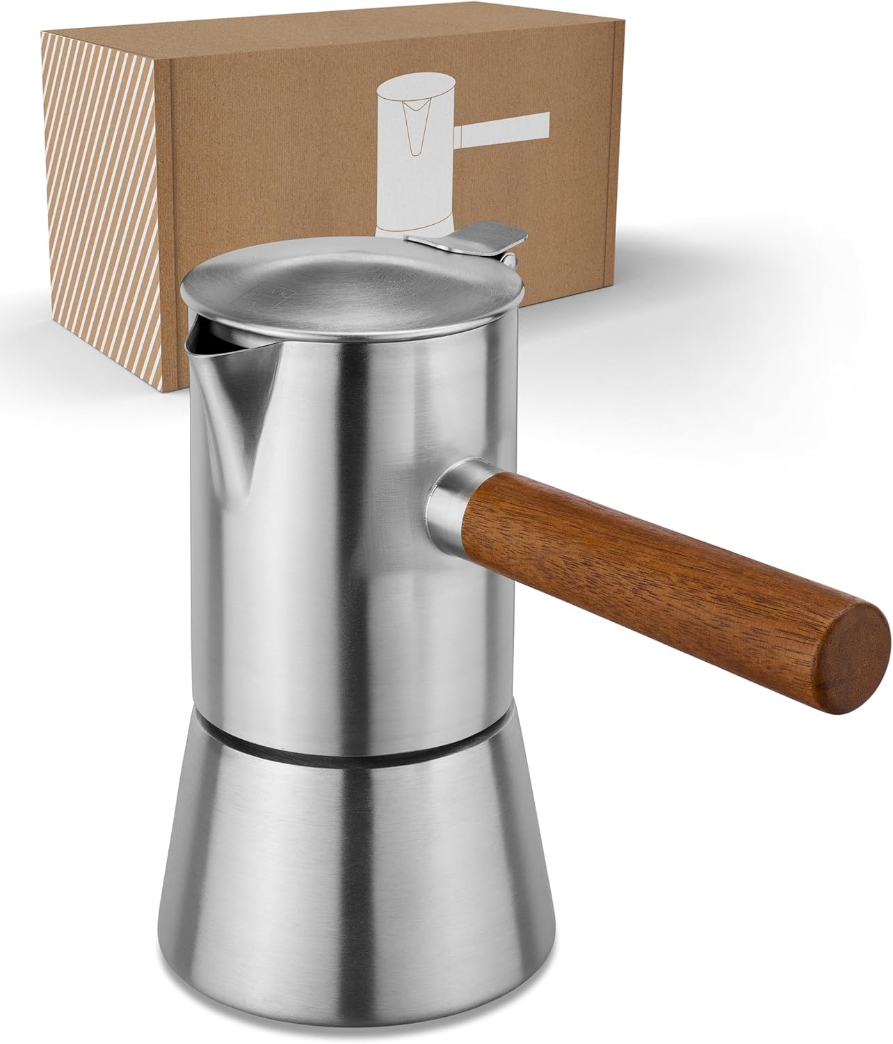 LAMBDA COFFEE moka 300 ml – nerez, indukce, 5-6 šálky