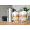 Sada termosklenic (2 sklenice, 350 ml) – dvoustěnné sklenice na espresso – sklenice na kávu a latte macchiato, izolační sklo, lze mýt v myčce