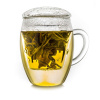 Creano čajový hrnek „All-In-One“ se skleněným filtrem – 3dílná sada, 400 ml (1ks)