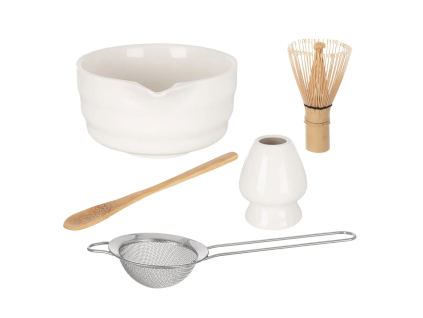 matcha set biela