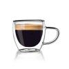 Dvojstěnný skleněný hrnek na espresso 110 ml