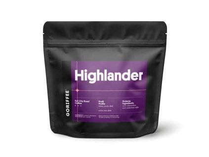 Goriffee Highlander espresso blend zrnková káva 250 g