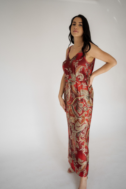 Dlouhé Červené šaty Oriental