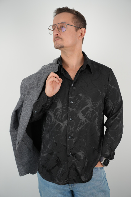 Černá košile Nature