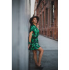 Zelené šaty Nature s rukávy