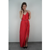 Dlouhé červené šaty Simple