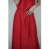 Dlouhé červené šaty Simple