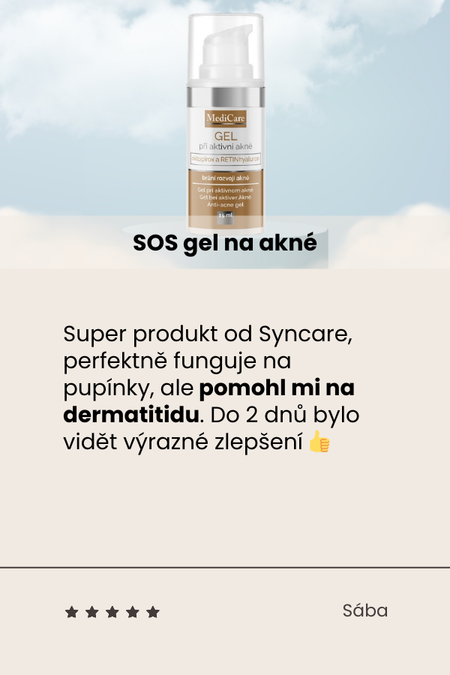 Recenze produktu SOS gel na akné (funguje i na dermatitidu)