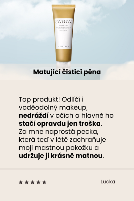 Recenze čistící pěny pro mastnou a smíšenou pleť