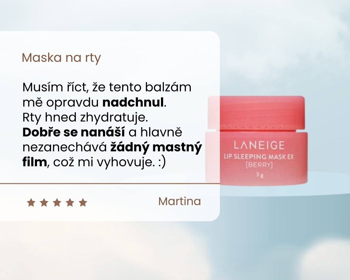 Recenze produktu Maska na rty