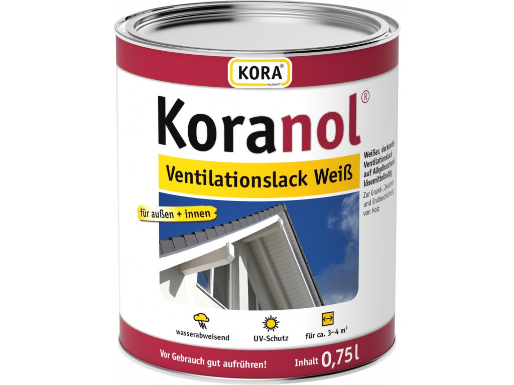 Koranol VentilationslackWeiss 075L