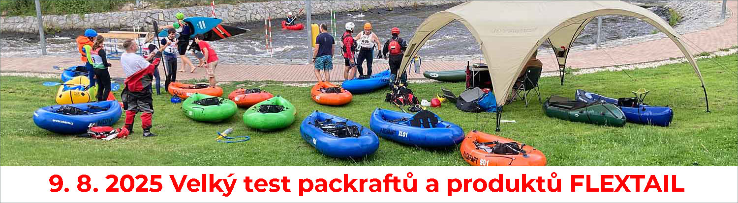Test packraftů