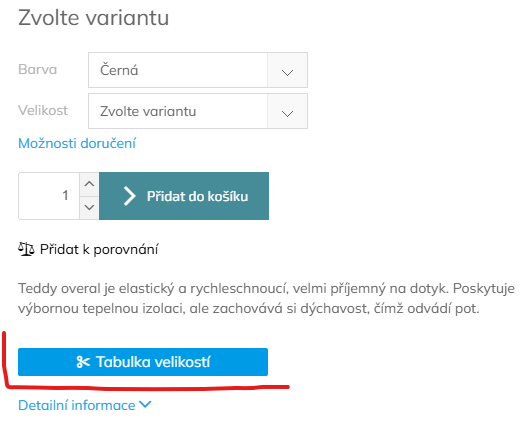 velikosti