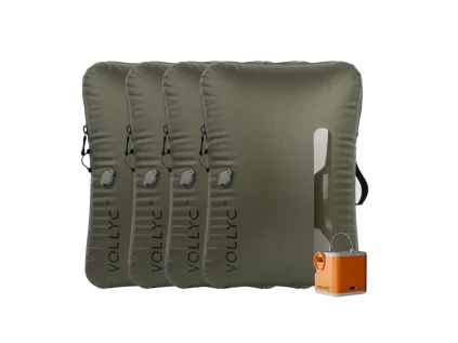 Sada: Cestovní vakuové pytle Vollyc EZY Pack 4xM+NANO pumpa