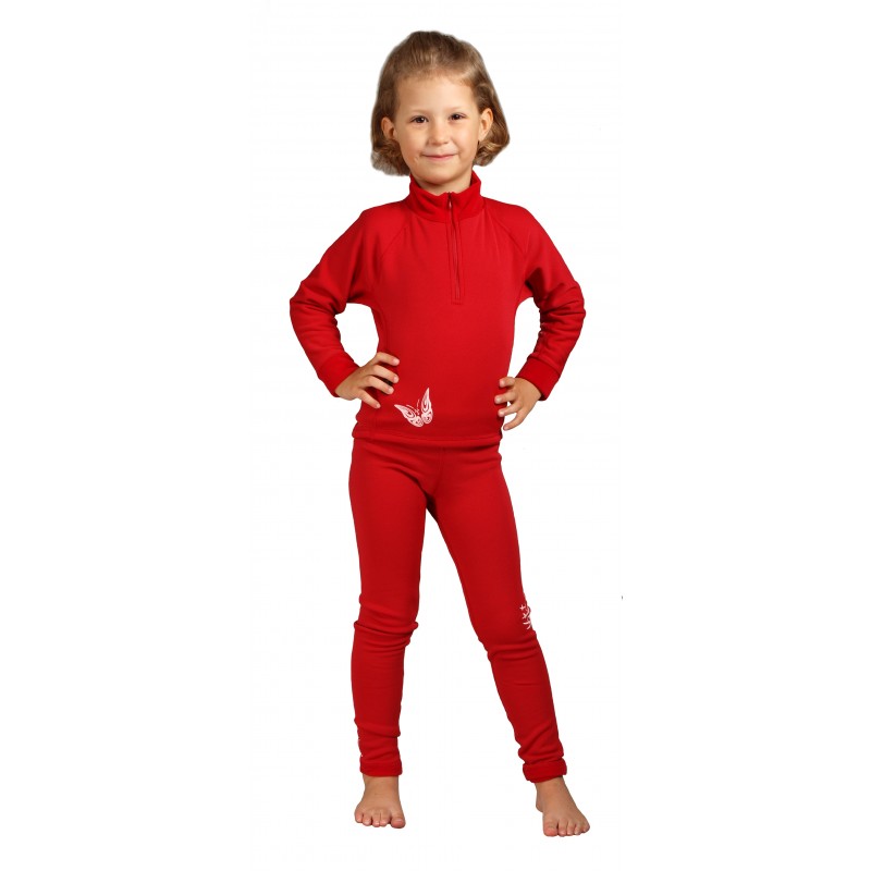Kalhoty Hiko Teddy junior - dětské Barva: Červená, Velikost: 88 / 116