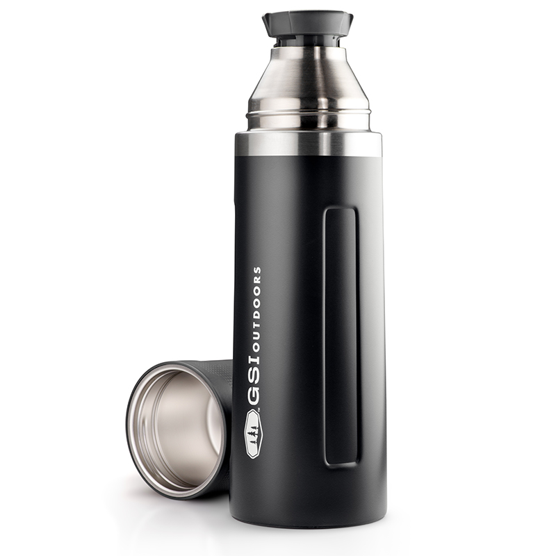 Termoska GSI Outdoors Glacier Stainless Vacuum Bottle 1 l Barva: Black, Objem: 1 l