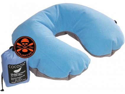 Nafukovací podhlavník Cocoon light blue