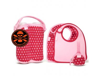 Souprava Built Baby Feeding - Pink Mini Dots