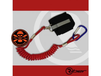 riber paddle leash paddel leine verbindungsstueck deluxe laenge 125 cm durchmesser 5 mm