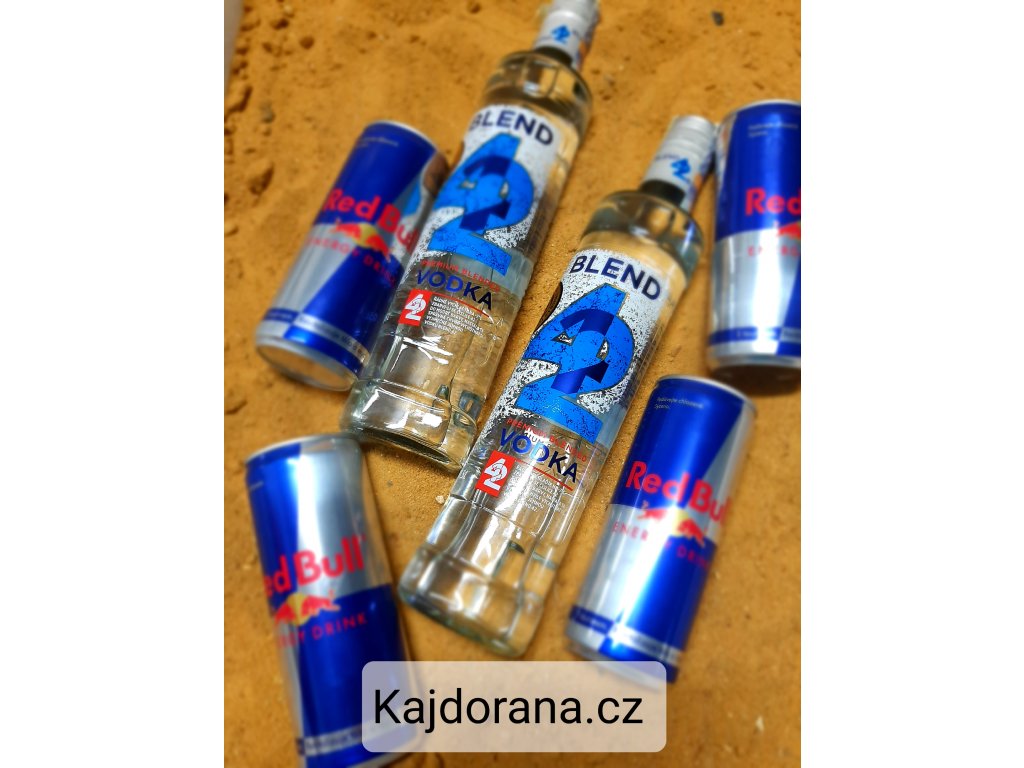 Vodka Energy SET - 2X BLEND 42 VODKA 0,5L + 4x Red Bull 0,25 l - Kajdorana