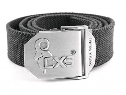 Opasok CXS NAVAH, čierny, 4 cm, 125cm, textilný, spona s logom CXS