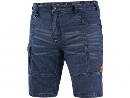 Kraťasy jeans CXS MURET, pánské, modro-černé