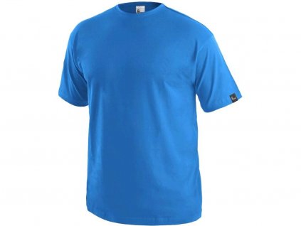 Tričko CXS DANIEL, krátky rukáv, azúrove modré