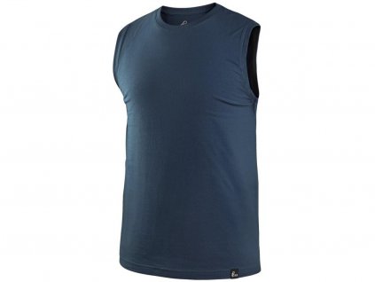 Tričko CXS RICHARD, bez rukávov (tielko), tmavo modré