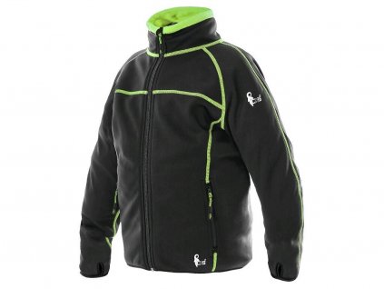 Detská mikina TORONTO, čierno-zelená