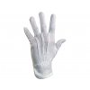 Textilné rukavice MAWA, s PVC terčíky, biele, veľ. 08