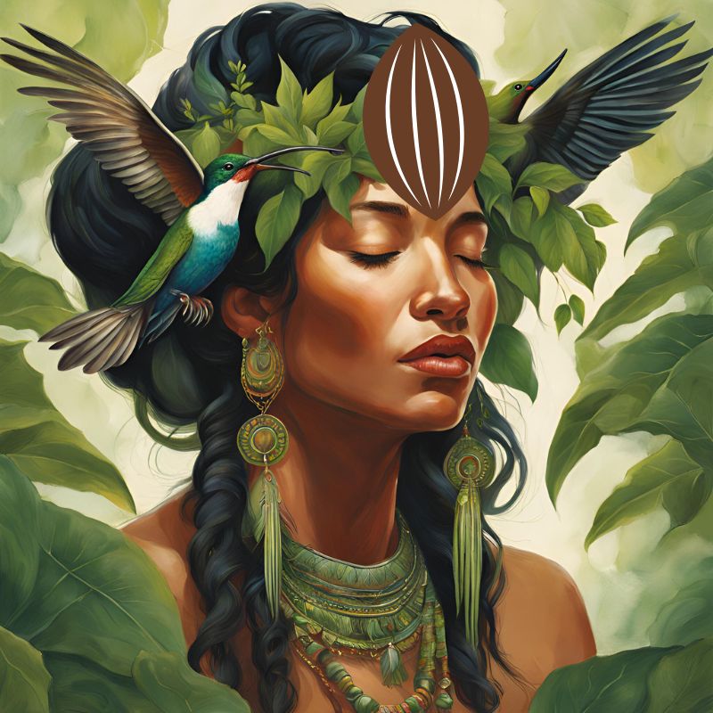 Symbolika kolibříka ve spojení s kakaovou ceremonií