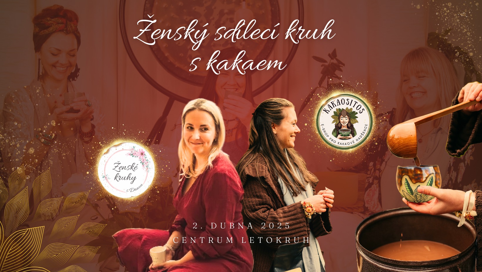 ženský sdílecí kruh s kakaem 2.4.2025 pozvánka