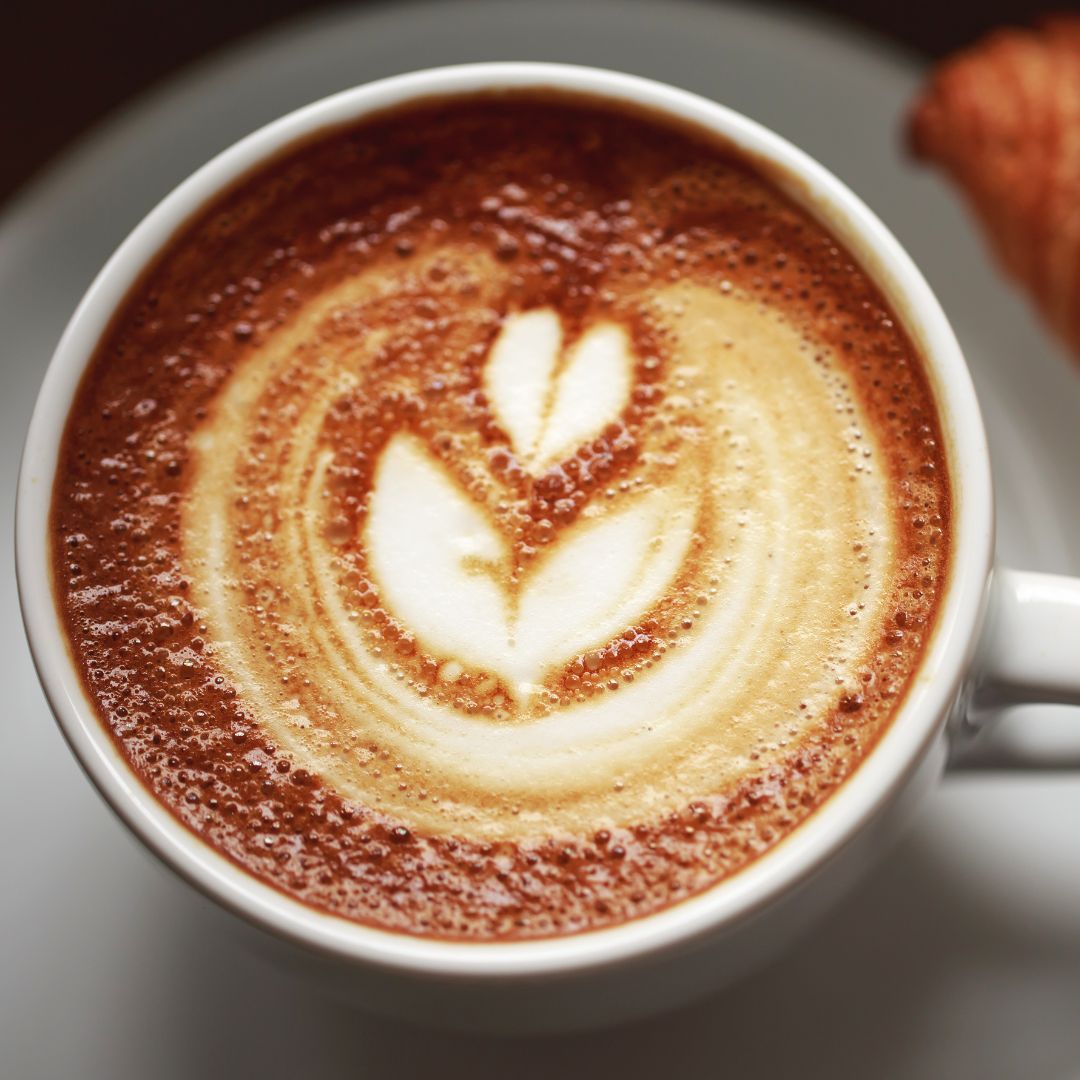 latte art kakao kakaočíno kakaové cappuccino