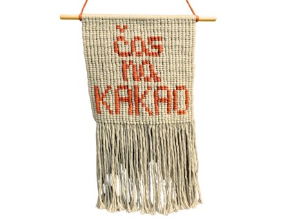 Macramé tapiserie – Čas na kakao