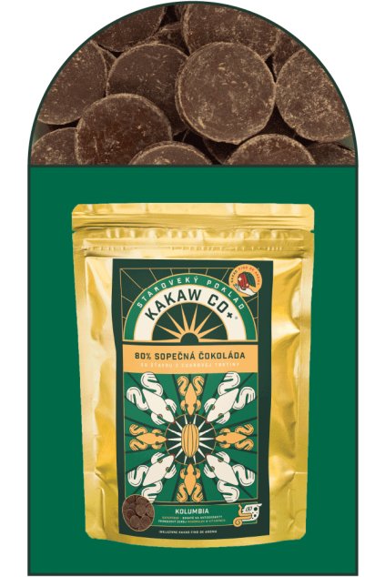 80% sopečná čokoláda Kolumbie