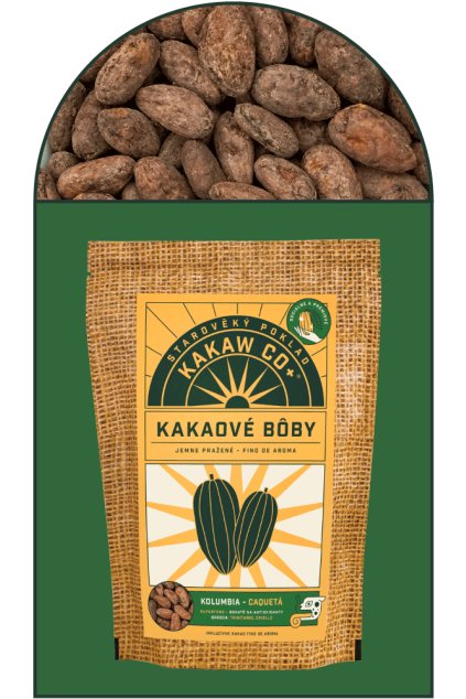 Kakaové boby jemně pražené Kolumbie - Caquetá